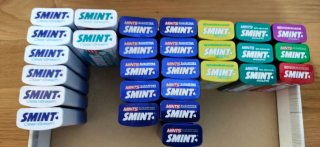 Cajas metálicas Smint (varios sabores)