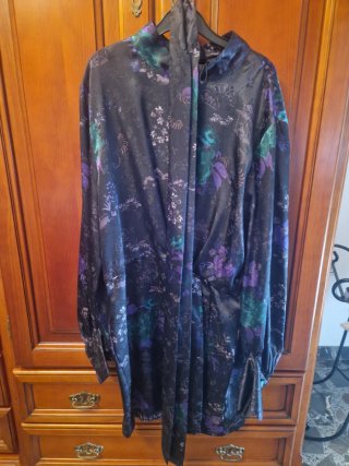 Vestido lentejuelas negro talla XL