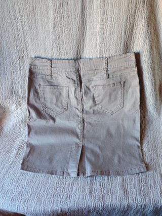 Pack 2 faldas tubo cortas negro beige talla M muje