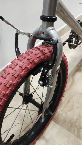 Bicicleta BMX 16 Wipe 500 Gris