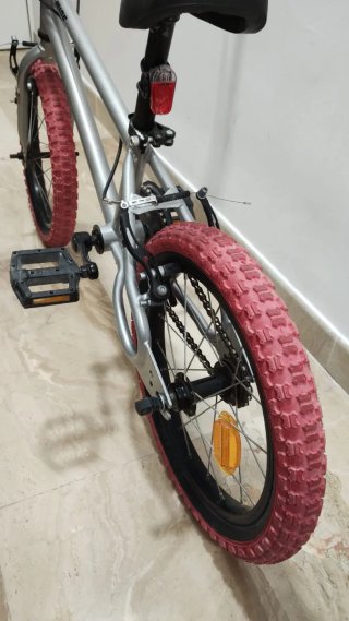 Bicicleta BMX 16 Wipe 500 Gris