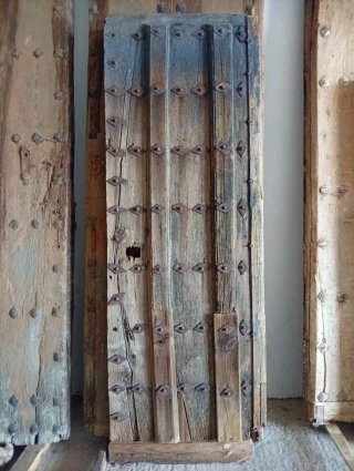 Puerta antigua madera maciza 244x86cm
