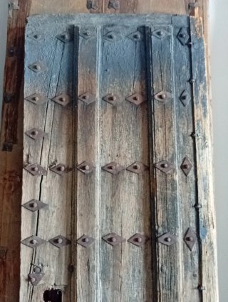 Puerta antigua madera maciza 244x86cm