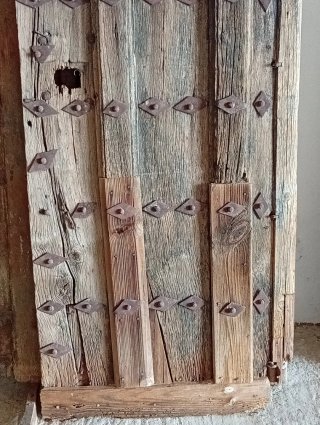 Puerta antigua madera maciza 244x86cm