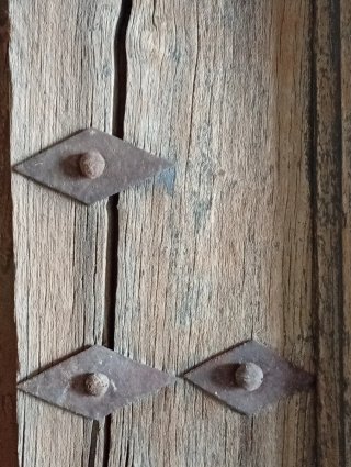 Puerta antigua madera maciza 244x86cm