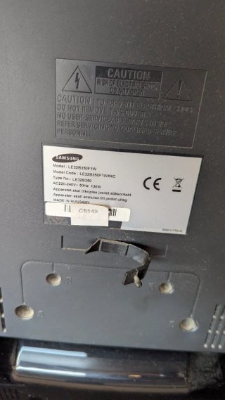 Televisor Samsung Negro. 32 pulgadas.
