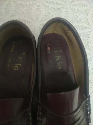 Mocasines K io piel burdeos