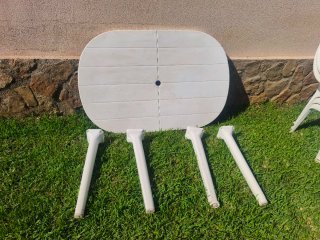 Conjunto jardín Kettler: mesa + 6 sillas apilables