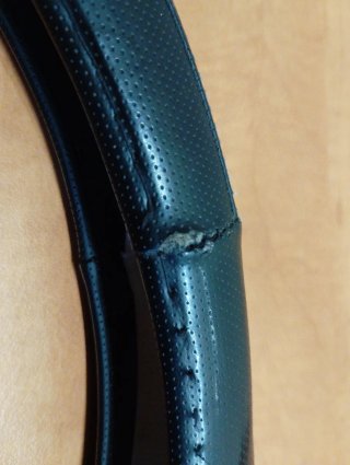 Funda para volante de coche negra