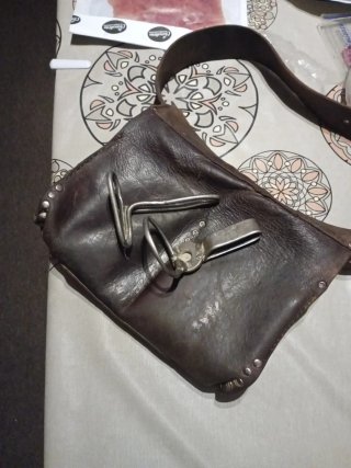 Bolsa de encofrador de cuero