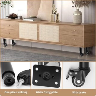 4 Ruedas para Muebles con Freno