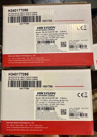 2 Cámaras Hikvision IR Cube Network