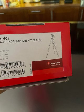 Trípode Manfrotto Negro