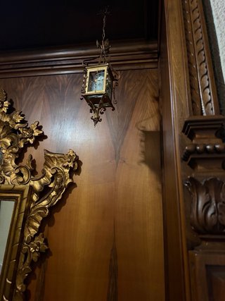 Mueble de entrada madera y cristal