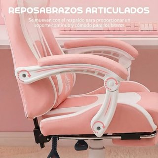Silla Gaming Rosa HOMCOM