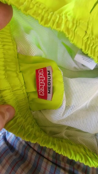 Costume da bagno uomo Kappa verde fluo