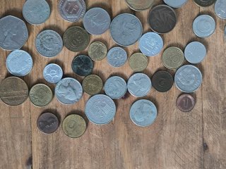 Lote de monedas variadas