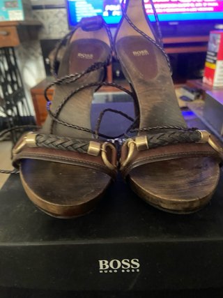 Sandalias de fiesta mujer Hugo Boss marrones