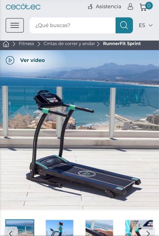 Cinta de Correr Eléctrica Plegable Cecotec