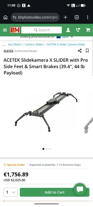 Slidecamera X Slider 1500 Profesional