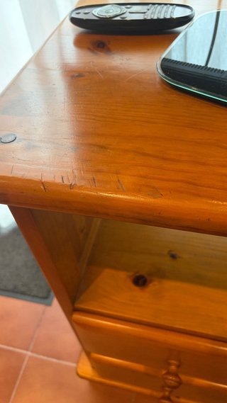 Mueble auxiliar pino macizo rústico vintage