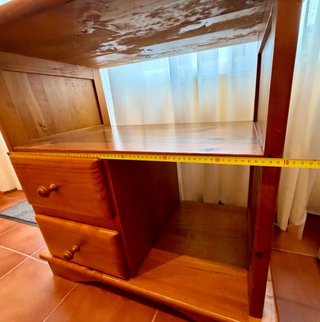 Mueble auxiliar pino macizo rústico vintage