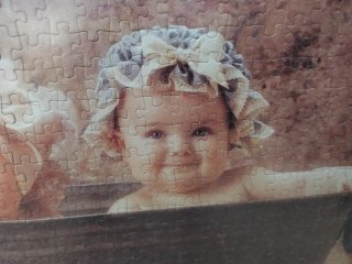 Cuadro Puzzle Bebés Bañera Anne Geddes
