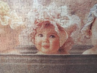 Cuadro Puzzle Bebés Bañera Anne Geddes