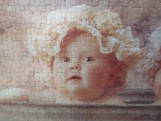 Cuadro Puzzle Bebés Bañera Anne Geddes