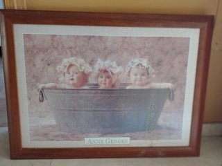 Cuadro Puzzle Bebés Bañera Anne Geddes