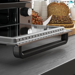 Forno Elettrico 30L, Mini Forno Elettrico Con 3 Funzioni Di Cottura, Temperatura Regolabile E Timer, Include Vassoio E Griglia, 1600W, Argento