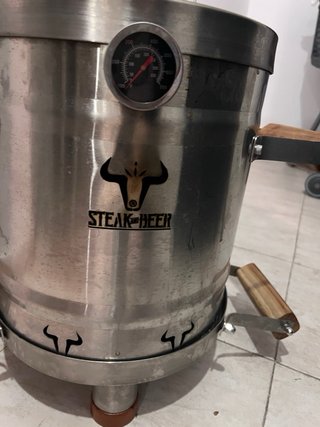 Asador Barril Steak & Beer Acero Inox