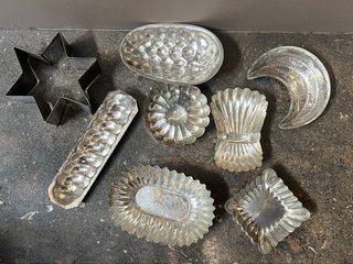 Moldes repostería metal vintage