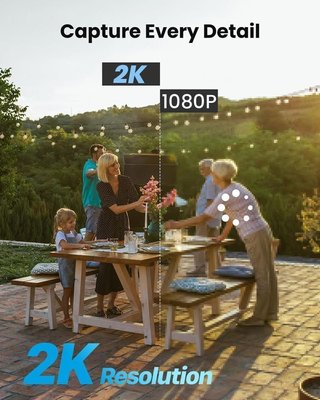 LEMNOI Cámara Vigilancia Exterior WiFi NUEVA