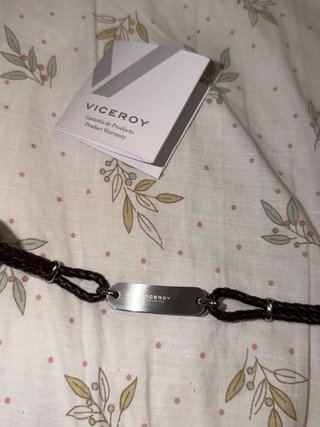 Pulsera Viceroy Cuero Trenzado y Acero