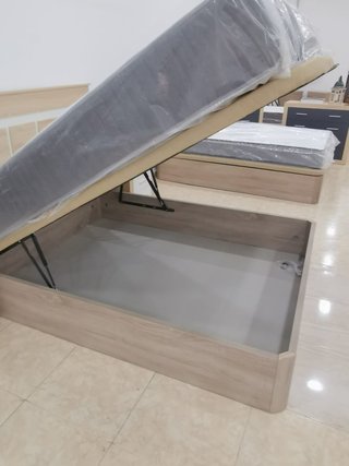 Canapé abatible 150cm madera y tela