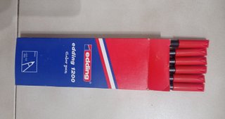 Pack 12 Rotuladores Rojos Edding