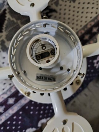 Ventilador/Lámpara Techo Blanco