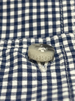 Camisa Superdry Cuadros Azul Talla M