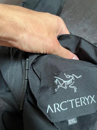 Cortavientos Impermeable Arc'teryx Negro