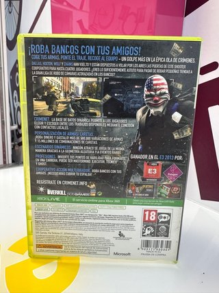 Videojuego Xbox 360 payday2