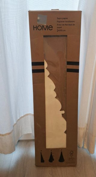 Árbol de Navidad de Papel Blanco