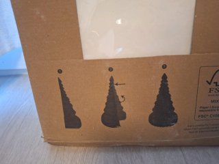 Árbol de Navidad de Papel Blanco