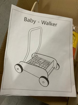 Nuevo Carrito Andador Madera Bloques en su caja