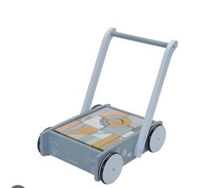 Nuevo Carrito Andador Madera Bloques en su caja