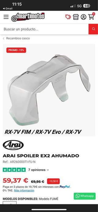 Casco Arai RX-7V EVO Tsubasa