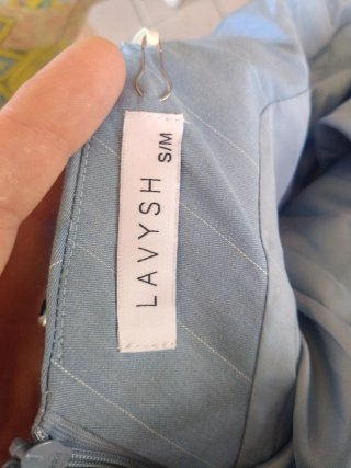 Vestito azzurro con bretelline