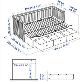 Cama HEMNES