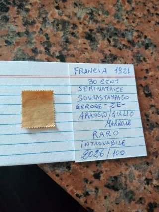 Francia francobollo 1921 30 Cent Seminatrice Raro