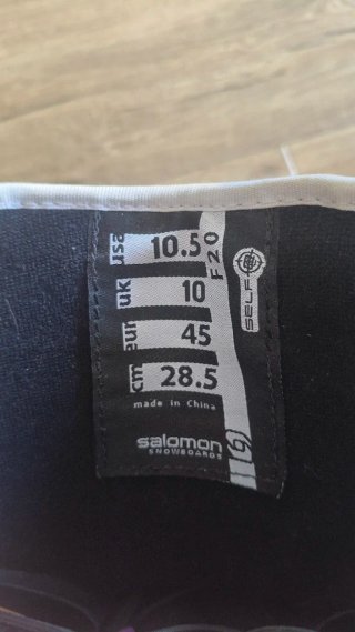 Botas Snowboard Salomon F20 Talla 45